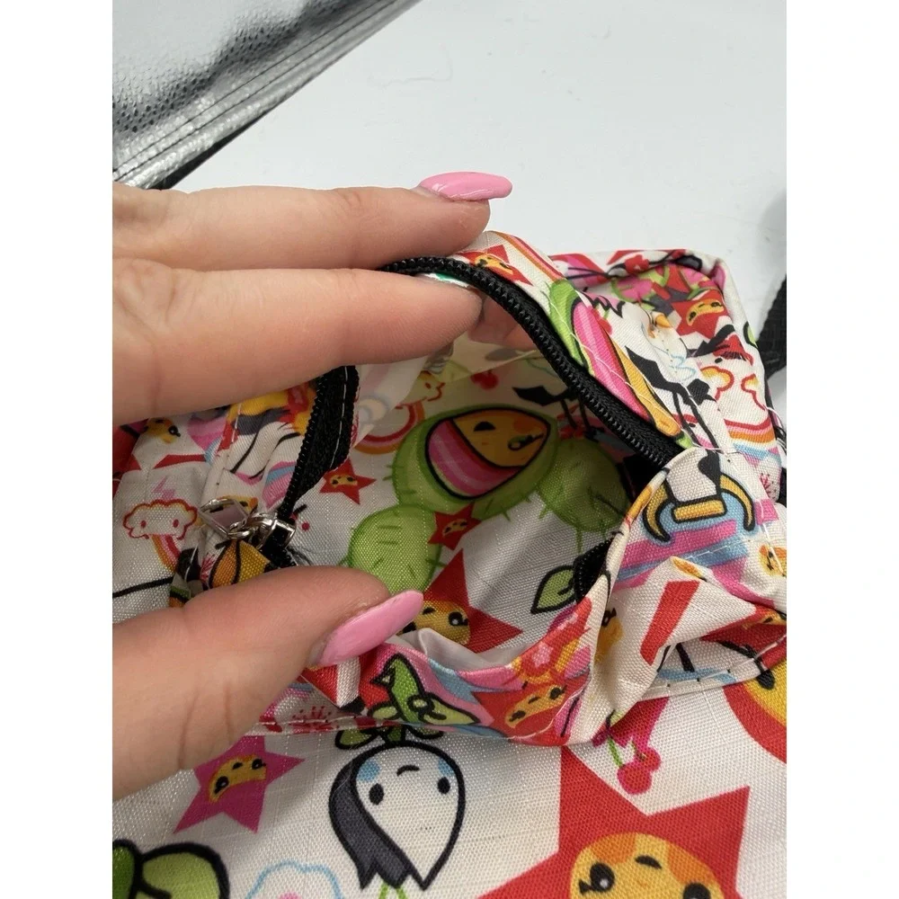 Tokidoki Mini Backpack Crossbody Bag All Over Print Character Kawaii White Multi